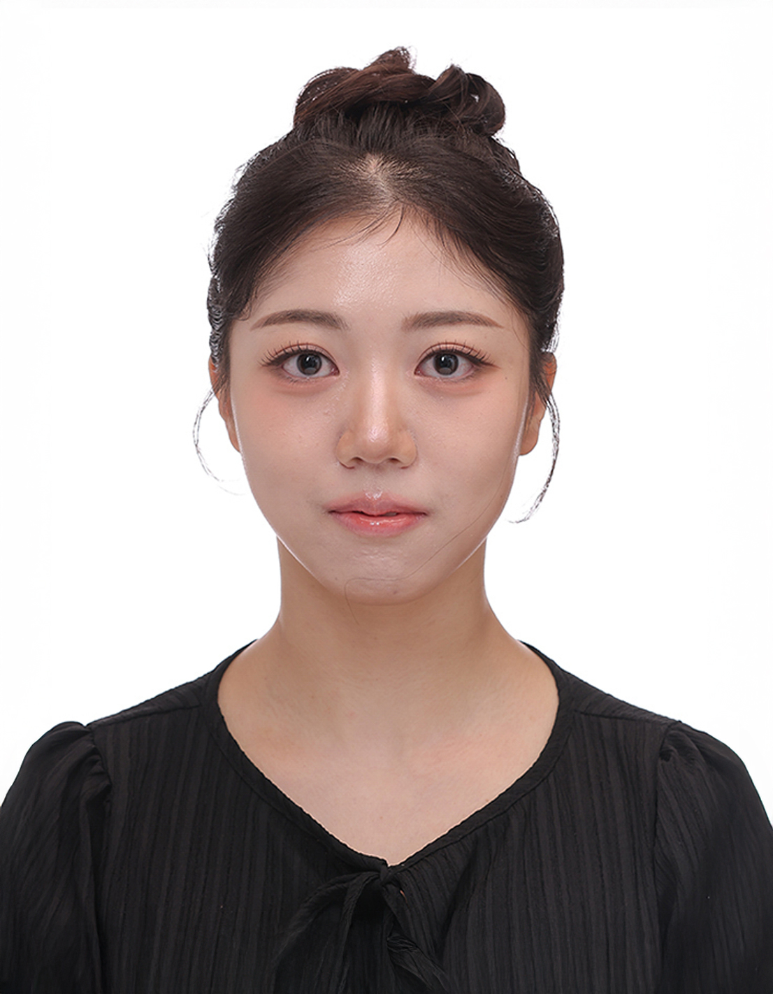 증명사진 보정 전