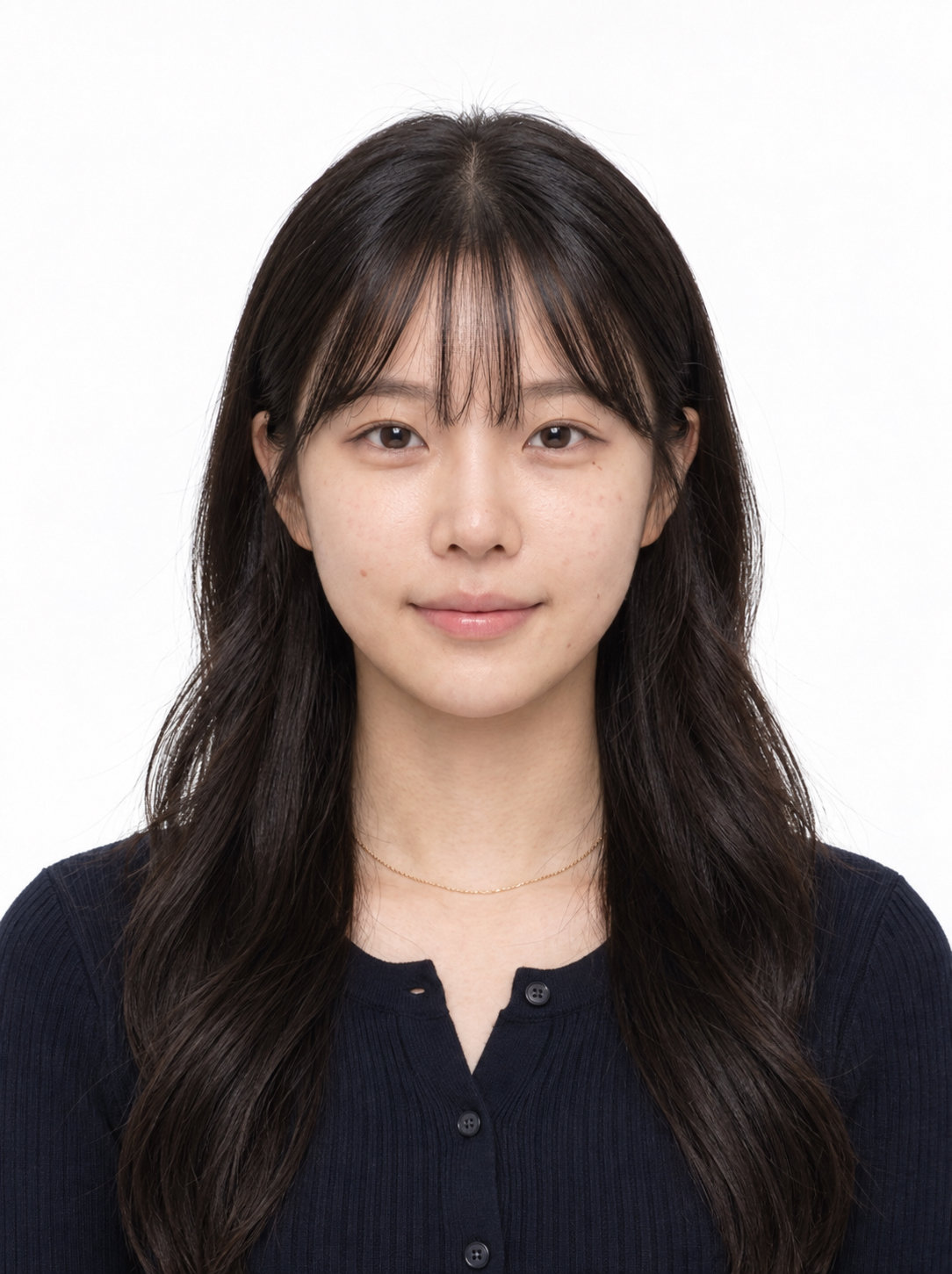 증명사진 보정 전