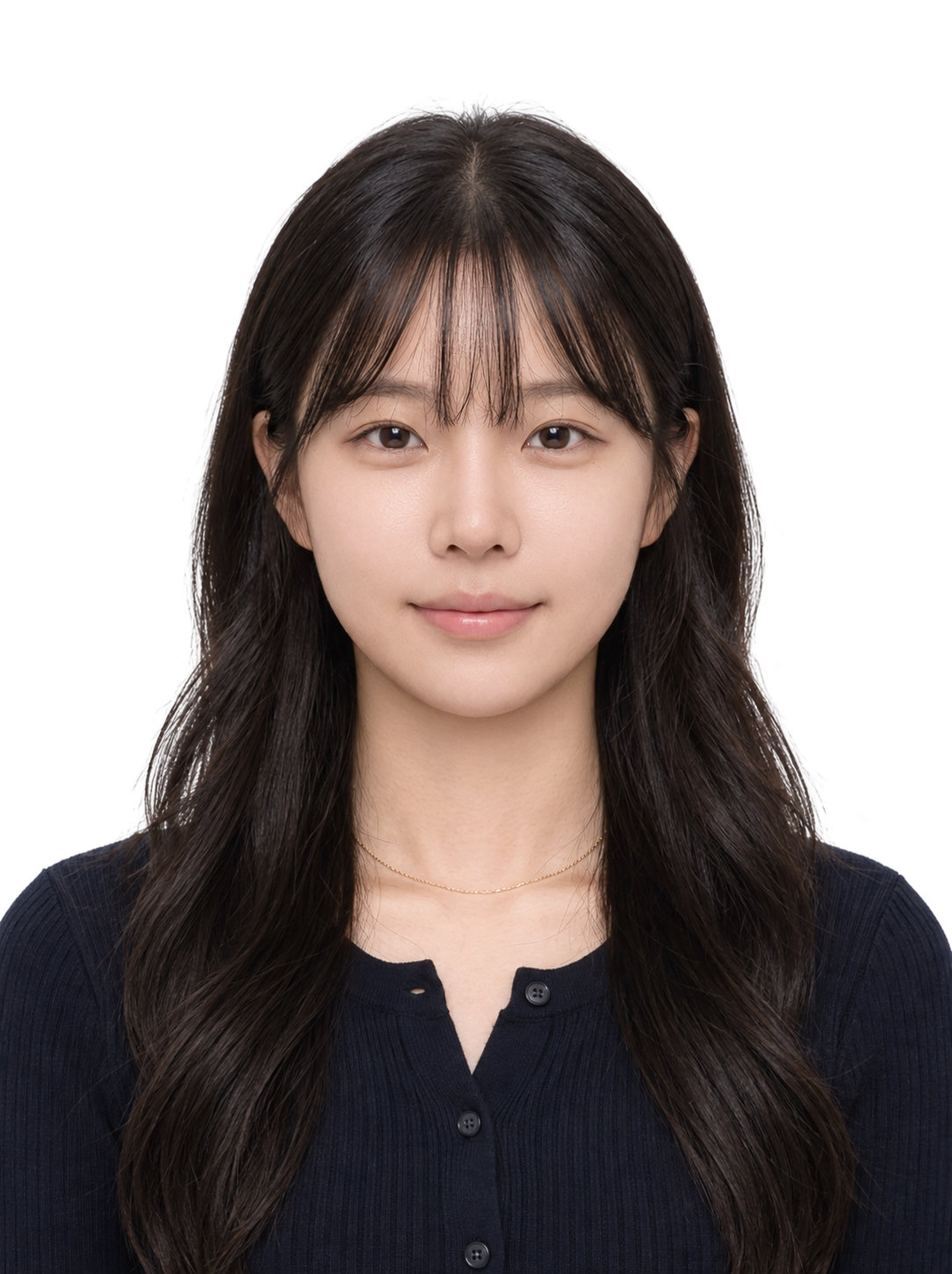 증명사진 보정 후